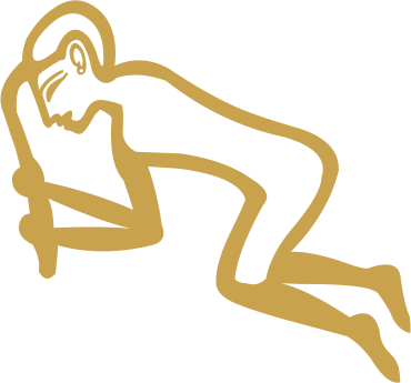 The Egyptian hieroglyph known as the death sign, A14