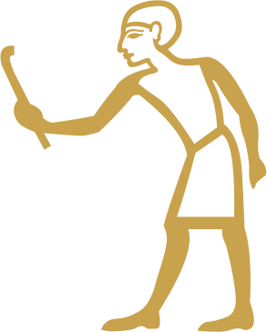 The Egyptian hieroglyph known as the strike backward sign, A25