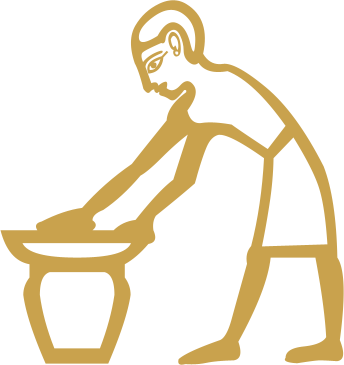 The Egyptian hieroglyph known as the brewing sign, A36