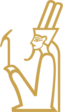 The Egyptian hieroglyph known as the amun sign, C12