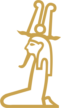 The Egyptian hieroglyph known as the tatenen sign, C18