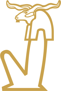 The Egyptian hieroglyph known as the khnum sign, C4