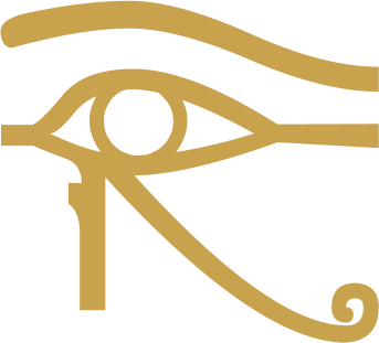 The Egyptian hieroglyph known as the wedjat eye sign, D10