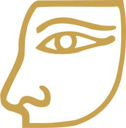 The Egyptian hieroglyph known as the nose sign, D19