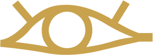 The Egyptian hieroglyph known as the eye painted sign, D5
