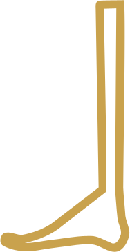 The Egyptian hieroglyph of a foot, the sign for the sound b