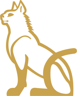 The Egyptian hieroglyph known as the cat sign, E13
