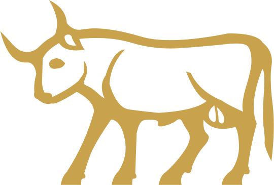 The Egyptian hieroglyph known as the bull charging sign, E2