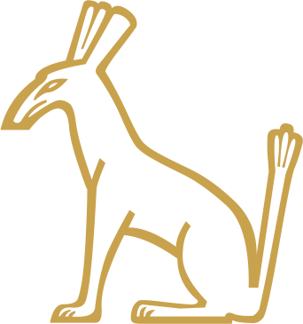 The Egyptian hieroglyph known as the seth animal sign, E20