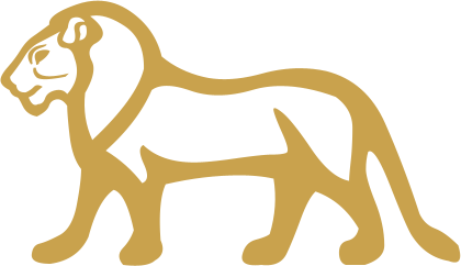 The Egyptian hieroglyph known as the lion sign, E22