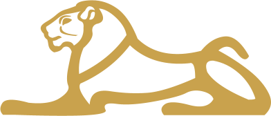The Egyptian hieroglyph known as the lion lying sign, E23