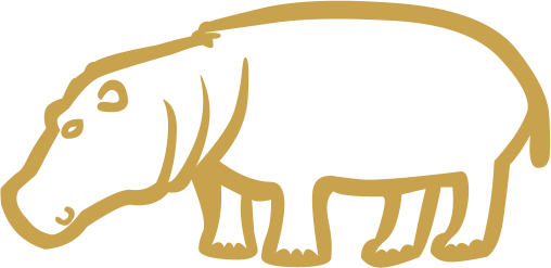 The Egyptian hieroglyph known as the hippopotamus sign, E25