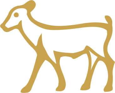 The Egyptian hieroglyph known as the kid goat sign, E8