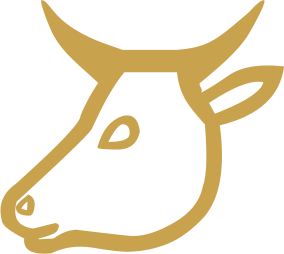 The Egyptian hieroglyph known as the ox head sign, F1