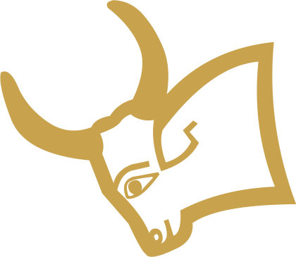 The Egyptian hieroglyph known as the ox head variant sign, F2