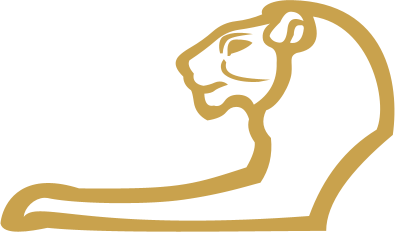 The Egyptian hieroglyph known as the forepart of lion sign, F4