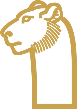 The Egyptian hieroglyph known as the leopard head sign, F9