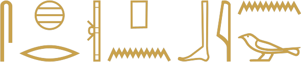 The Egyptian phrase this evil counsel written in hieroglyphs